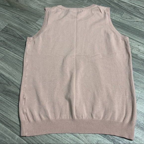 Philosophy Rose Pink Sleeveless Tank Top; medium - Picture 7 of 7